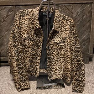 Bridgetown Collection Leopard Print silk Jacket